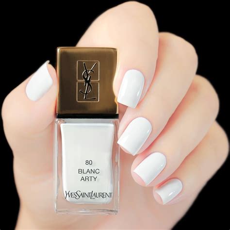 ysl 80 blanc arty|ysl la laque nail varnish.